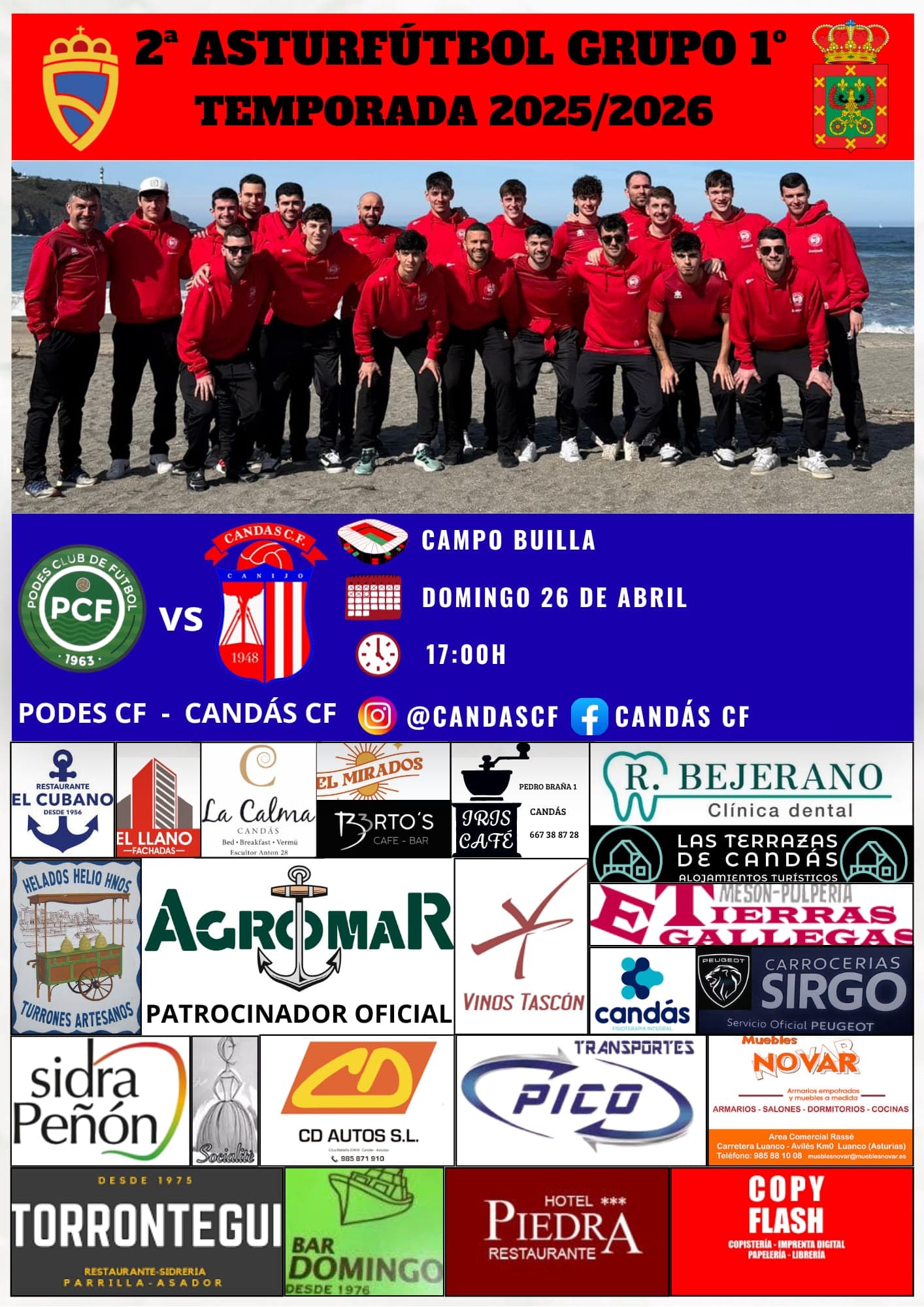 Previa · Podes CF vs Candás CF · J31